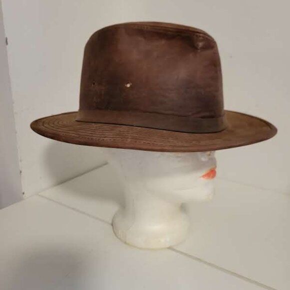 Men's Waterproof Oilskin Hat - Picture 2 of 5